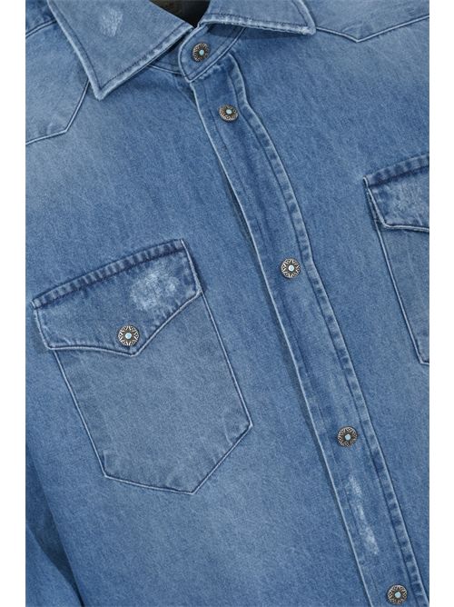 Camicia Texas in denim di cotone SARTORIO NAPOLI | TEXAS0202P